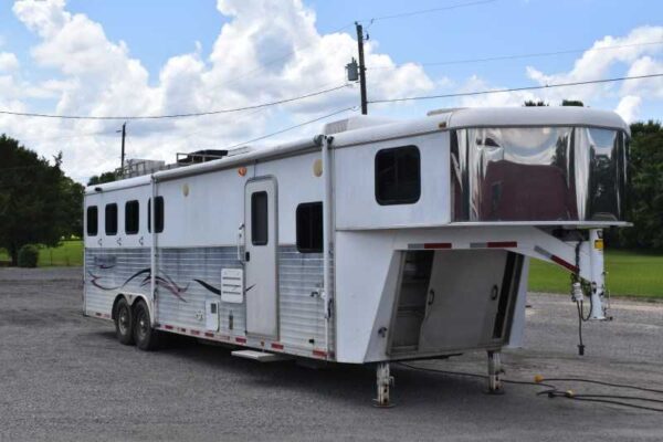 2007 American Spirit 8410GLQ 4 Horse Trailer with 10′ Short Wall