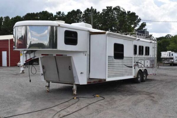 2007 American Spirit 8410GLQ 4 Horse Trailer with 10′ Short Wall