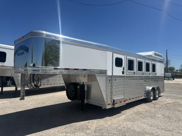 2020 Bloomer 4 Horse Stock Combo Trainer Tack Horse Trailer