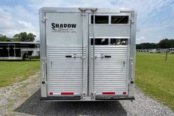 Used 2022 Shadow STK Stock Trailer with 8′ Short Wall