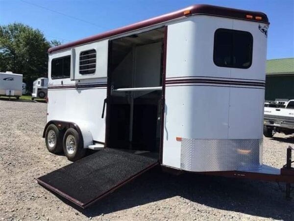 2007 Hawk 2 Horse Bumper Pull Side Ramp