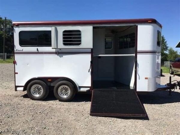 2007 Hawk 2 Horse Bumper Pull Side Ramp