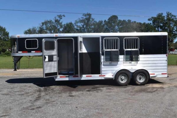 Used 2013 Exiss 6300 3 Horse Gooseneck