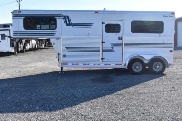 Used 1998 Silver Star 2HGN 2 Horse Trailer with 6′ Short Wall