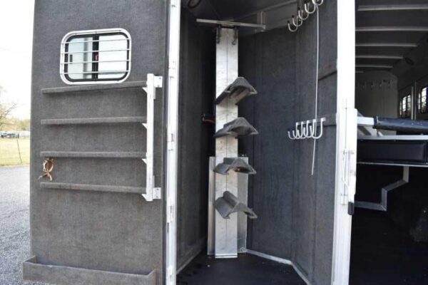 2003 Bloomer 8414LQ 4 Horse Trailer with 14′ Short Wall