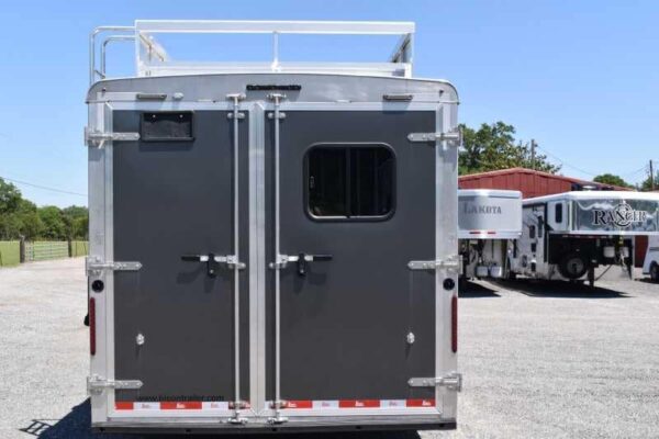 2020 Bison Laredo 3 Horse Trailer with 11′ Short Wall